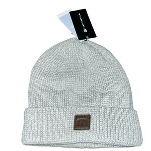 Travis Mathew Cloud Waffle Knit Beanie Gray NEW Golf Winter